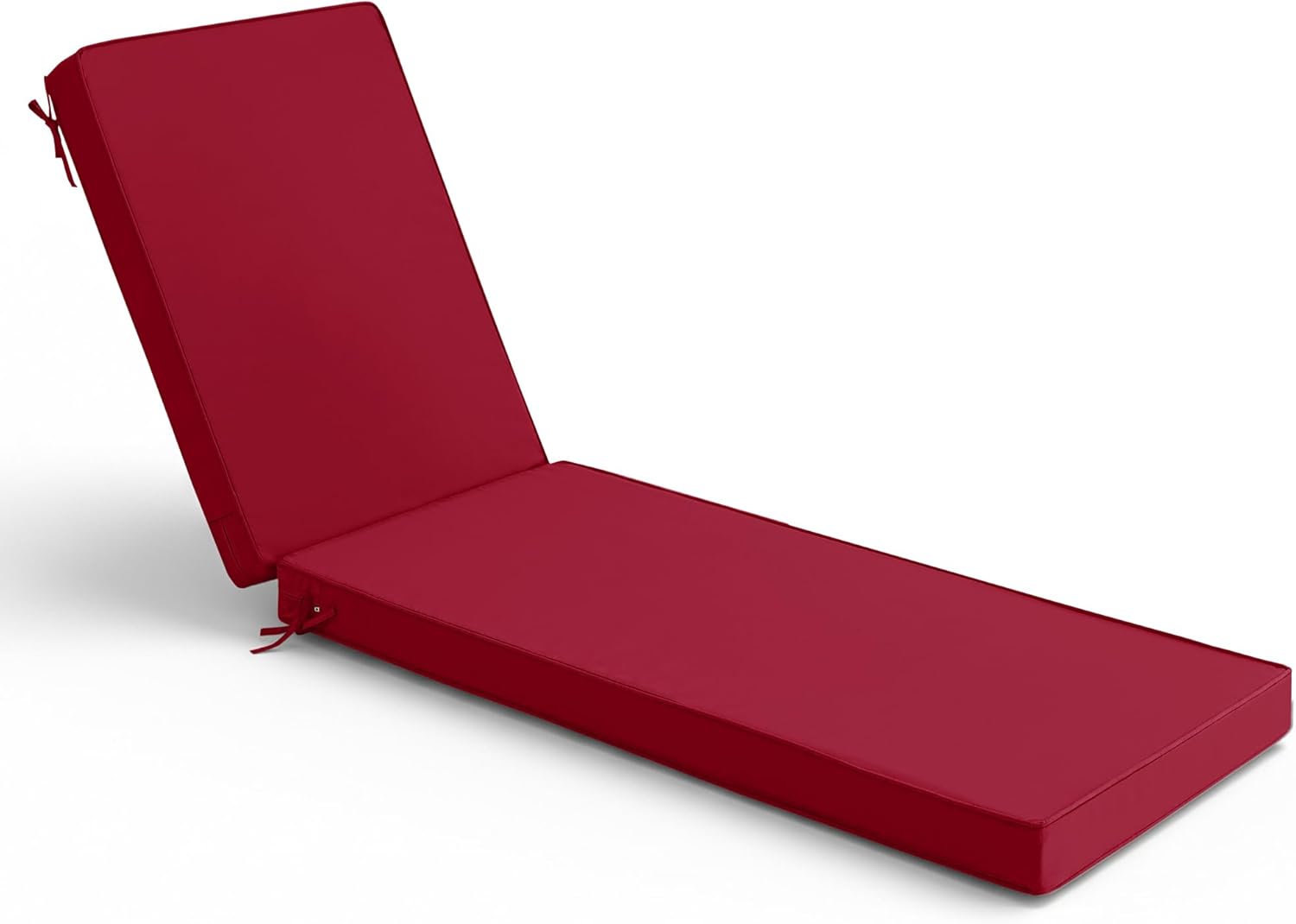 Chaise Lounge Cushions Outdoor Set of 2 - Waterproof and Fade Resistant Sun Lounger Replacement Cushions - Patio Lounger Pads with Removable Cover for Pool, Deck, Lawn, 72 x 21 x 3 Inch, Teal