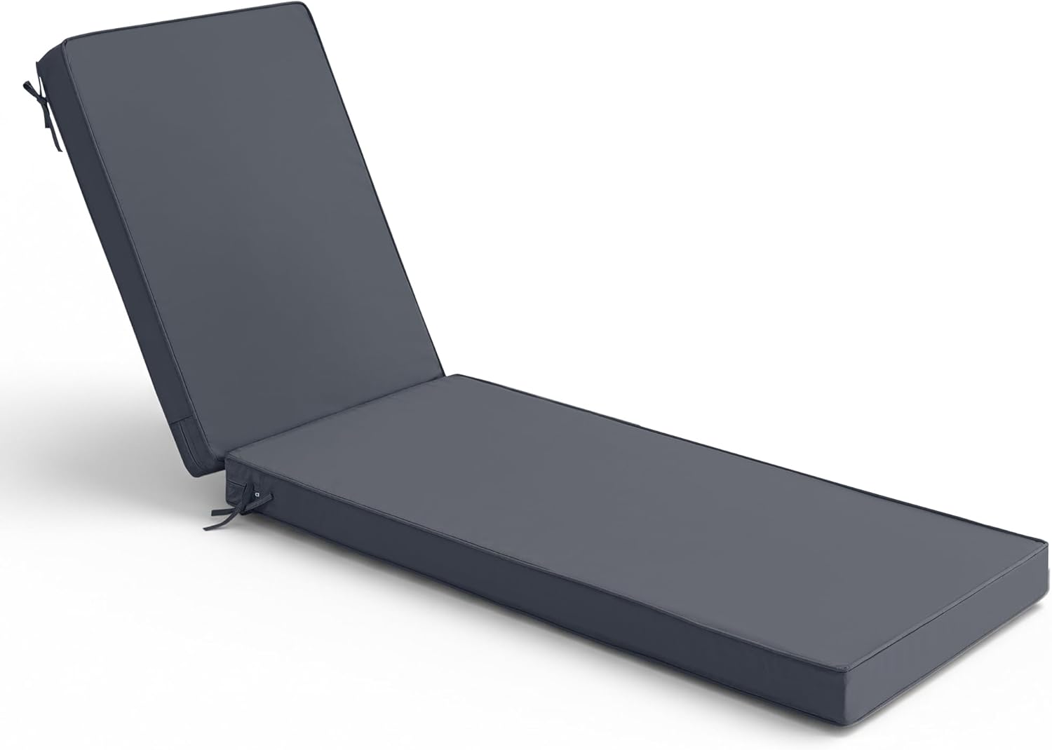 Chaise Lounge Cushions Outdoor Set of 2 - Waterproof and Fade Resistant Sun Lounger Replacement Cushions - Patio Lounger Pads with Removable Cover for Pool, Deck, Lawn, 72 x 21 x 3 Inch, Teal