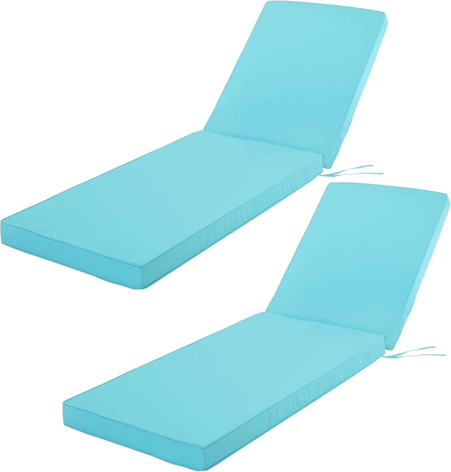 Chaise Lounge Cushion for Outdoor Furniture, Waterproof Fade and Tear Resistant Lounge Deck Chair Cushions for Patio Lawn Pool Resort Hotel, 72x21x3 Inch, Navy