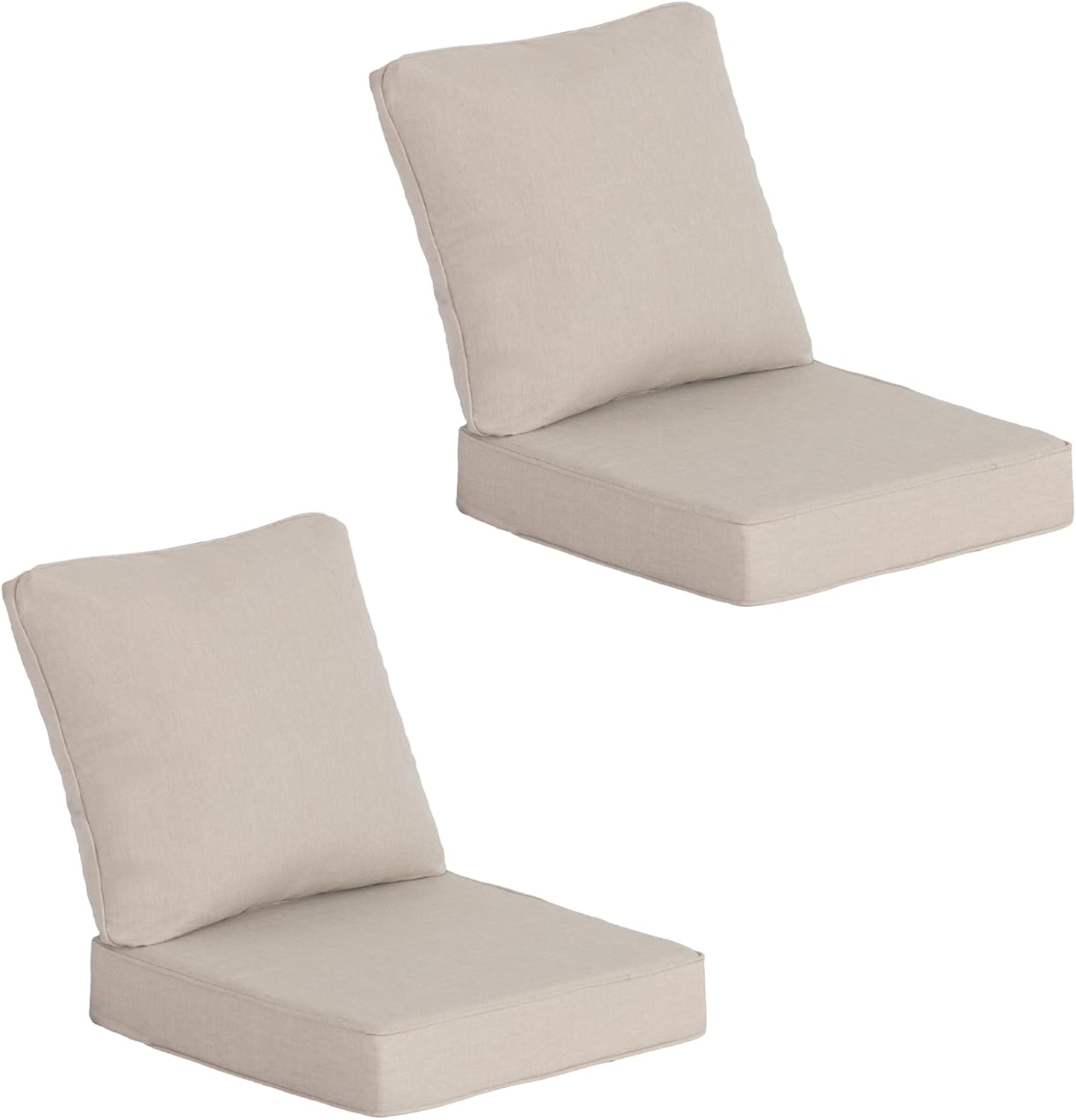 20"x20" Outdoor Universal Cushion Set of 1, Patio Cushions with Handles & Tiesi, Water-Proof Stain-Resistant UV Resistant Weather Resistant High Resilience Foam with YKK Zippers,Chili