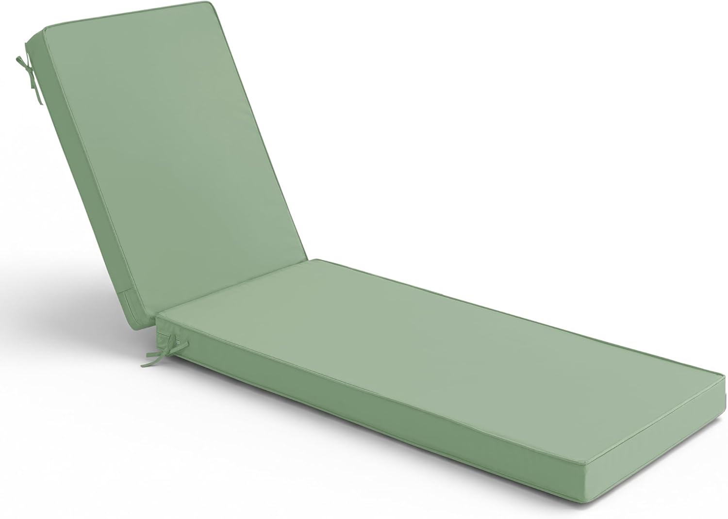 Chaise Lounge Cushions Outdoor Set of 2 - Waterproof and Fade Resistant Sun Lounger Replacement Cushions - Patio Lounger Pads with Removable Cover for Pool, Deck, Lawn, 72 x 21 x 3 Inch, Teal