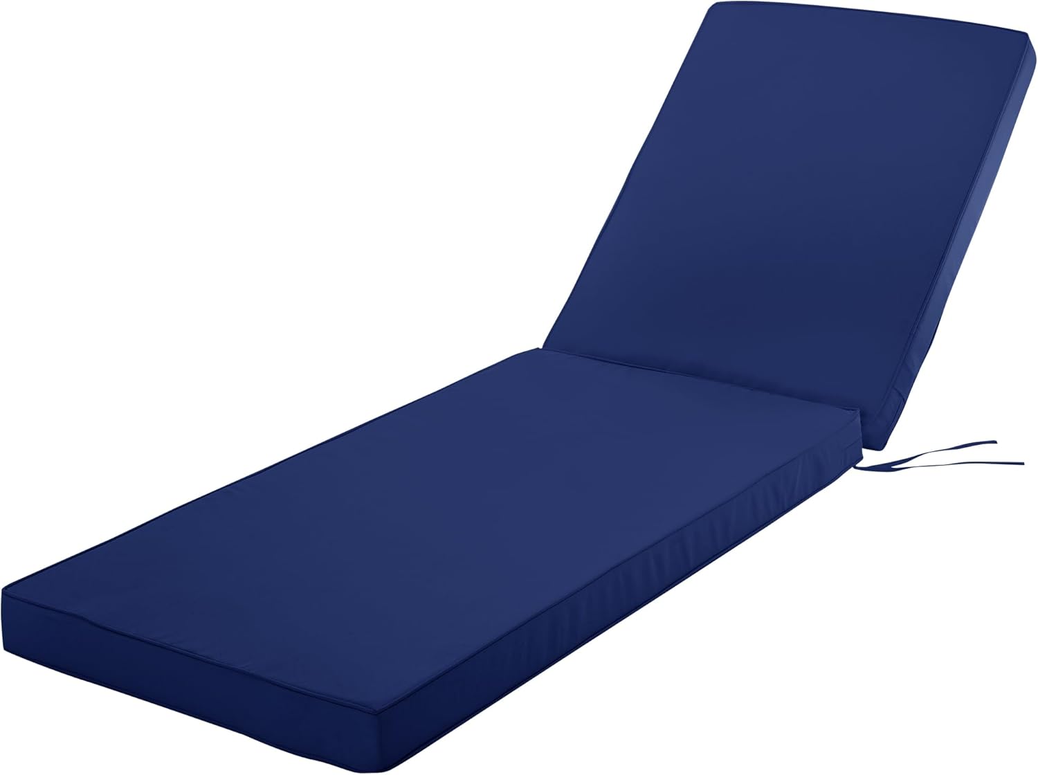 Chaise Lounge Cushion for Outdoor Furniture, Waterproof Fade and Tear Resistant Lounge Deck Chair Cushions for Patio Lawn Pool Resort Hotel, 72x21x3 Inch, Navy