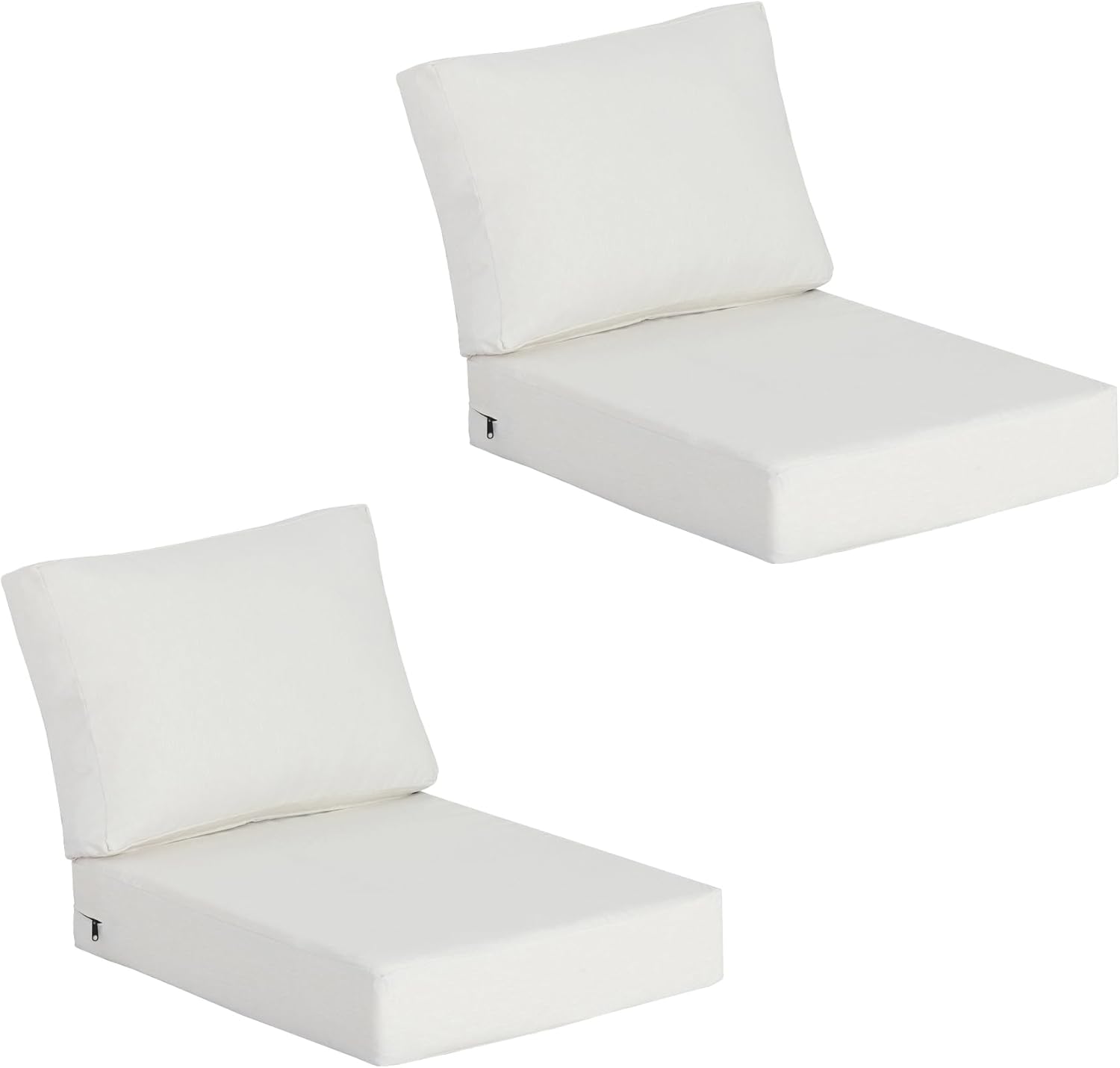 20"x20" Outdoor Universal Cushion Set of 1, Patio Cushions with Handles & Tiesi, Water-Proof Stain-Resistant UV Resistant Weather Resistant High Resilience Foam with YKK Zippers,Chili