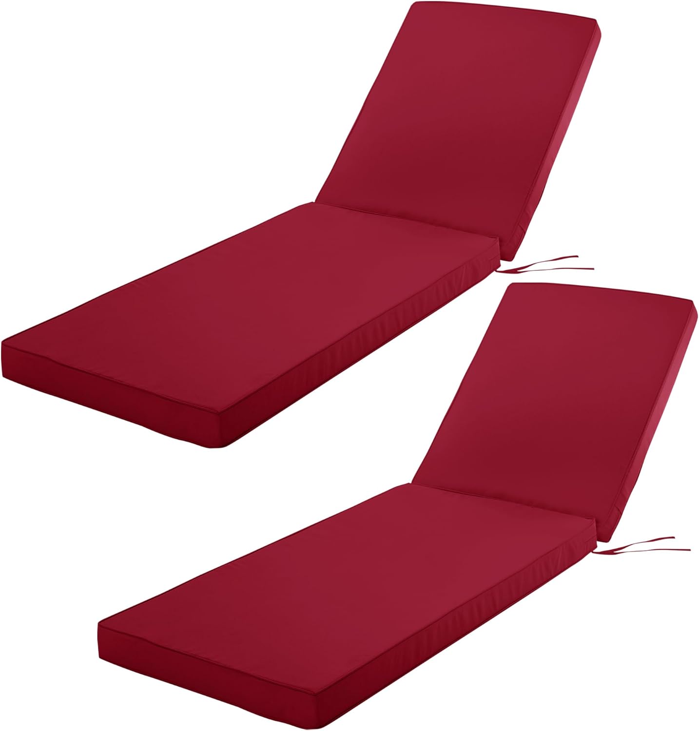 Chaise Lounge Cushion for Outdoor Furniture, Waterproof Fade and Tear Resistant Lounge Deck Chair Cushions for Patio Lawn Pool Resort Hotel, 72x21x3 Inch, Navy