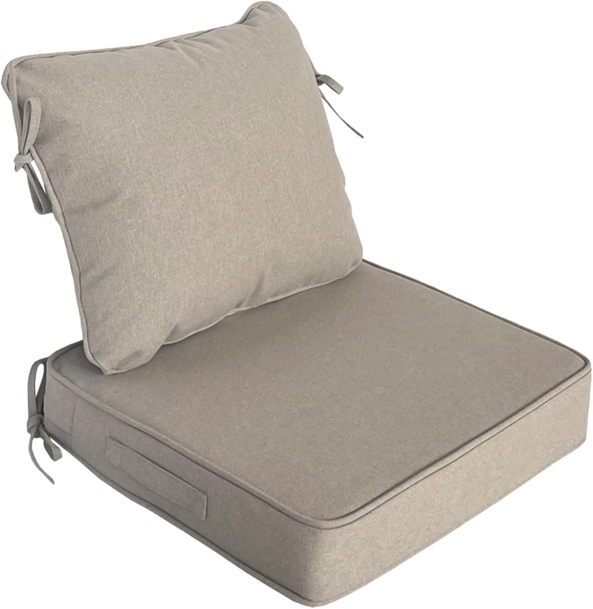 20"x20" Outdoor Universal Cushion Set of 1, Patio Cushions with Handles & Tiesi, Water-Proof Stain-Resistant UV Resistant Weather Resistant High Resilience Foam with YKK Zippers,Chili