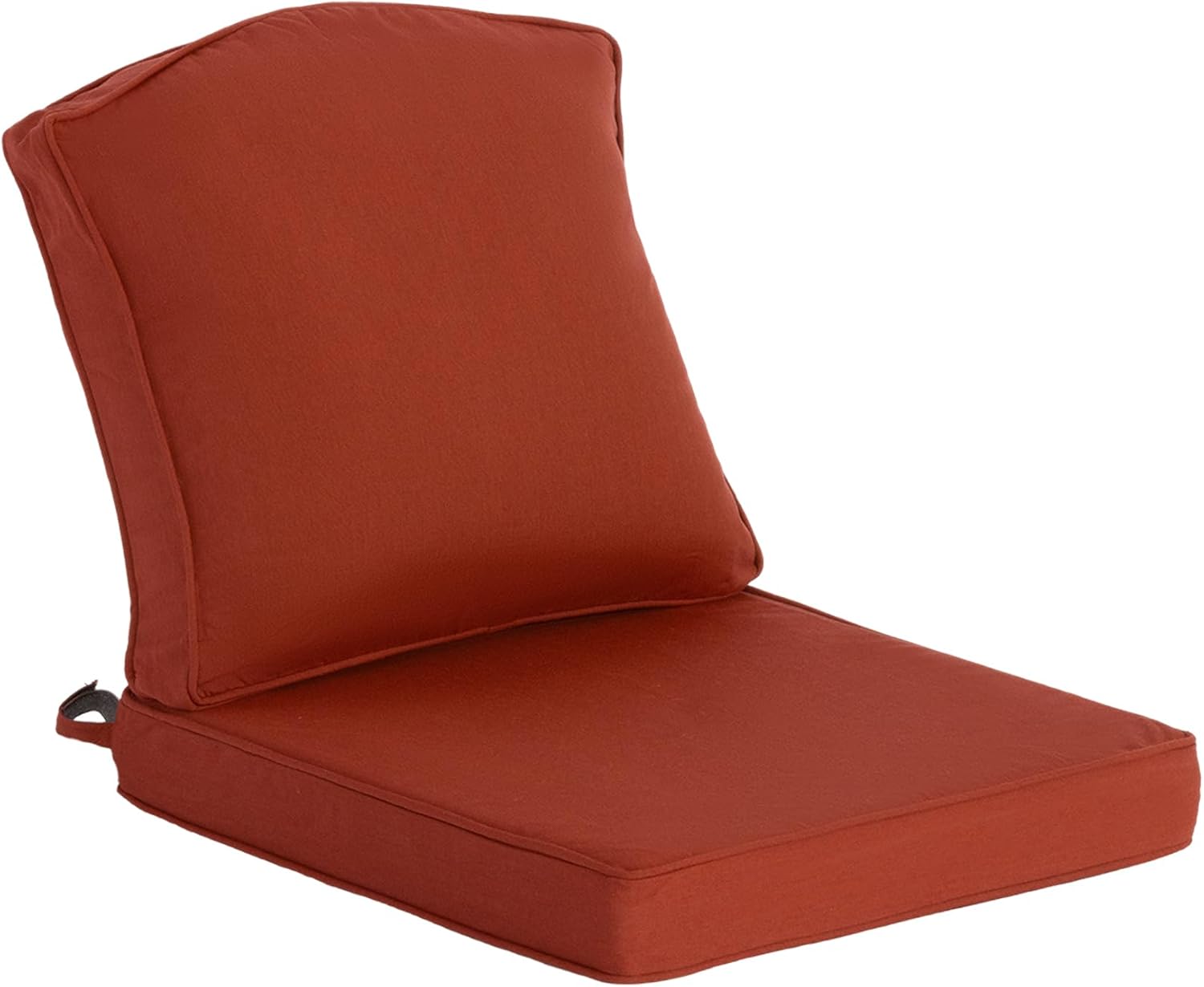 20"x20" Outdoor Universal Cushion Set of 1, Patio Cushions with Handles & Tiesi, Water-Proof Stain-Resistant UV Resistant Weather Resistant High Resilience Foam with YKK Zippers,Chili