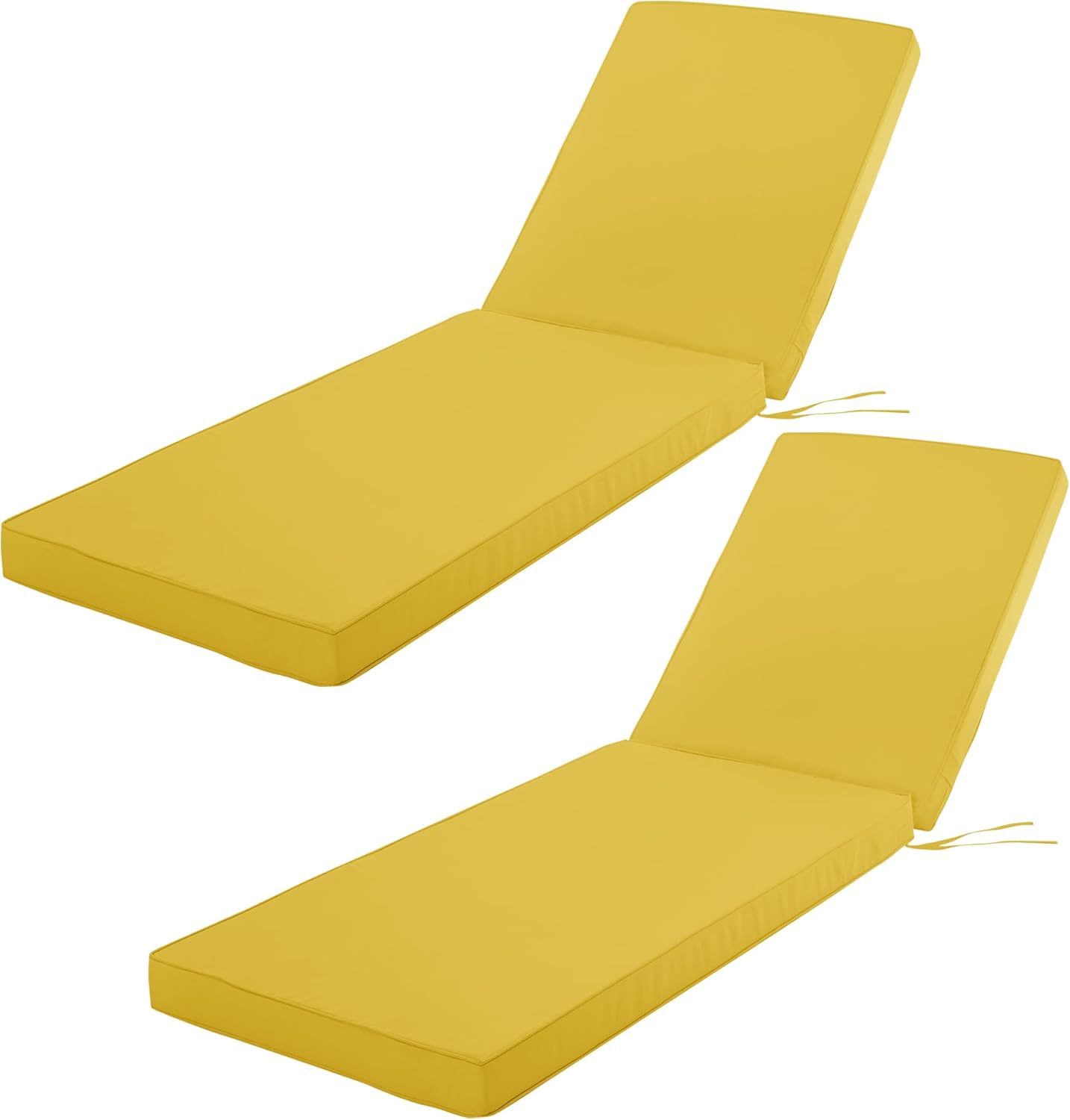 Chaise Lounge Cushion for Outdoor Furniture, Waterproof Fade and Tear Resistant Lounge Deck Chair Cushions for Patio Lawn Pool Resort Hotel, 72x21x3 Inch, Navy