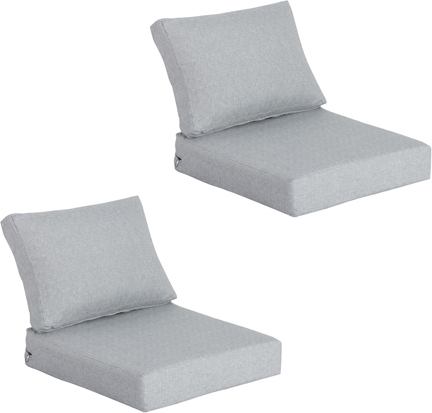 20"x20" Outdoor Universal Cushion Set of 1, Patio Cushions with Handles & Tiesi, Water-Proof Stain-Resistant UV Resistant Weather Resistant High Resilience Foam with YKK Zippers,Chili