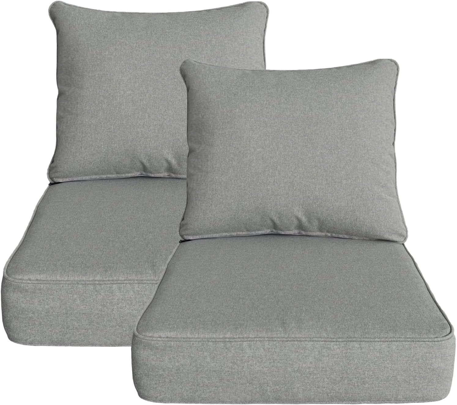 20"x20" Outdoor Universal Cushion Set of 1, Patio Cushions with Handles & Tiesi, Water-Proof Stain-Resistant UV Resistant Weather Resistant High Resilience Foam with YKK Zippers,Chili