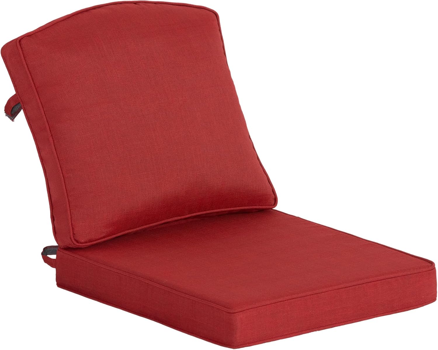 20"x20" Outdoor Universal Cushion Set of 1, Patio Cushions with Handles & Tiesi, Water-Proof Stain-Resistant UV Resistant Weather Resistant High Resilience Foam with YKK Zippers,Chili