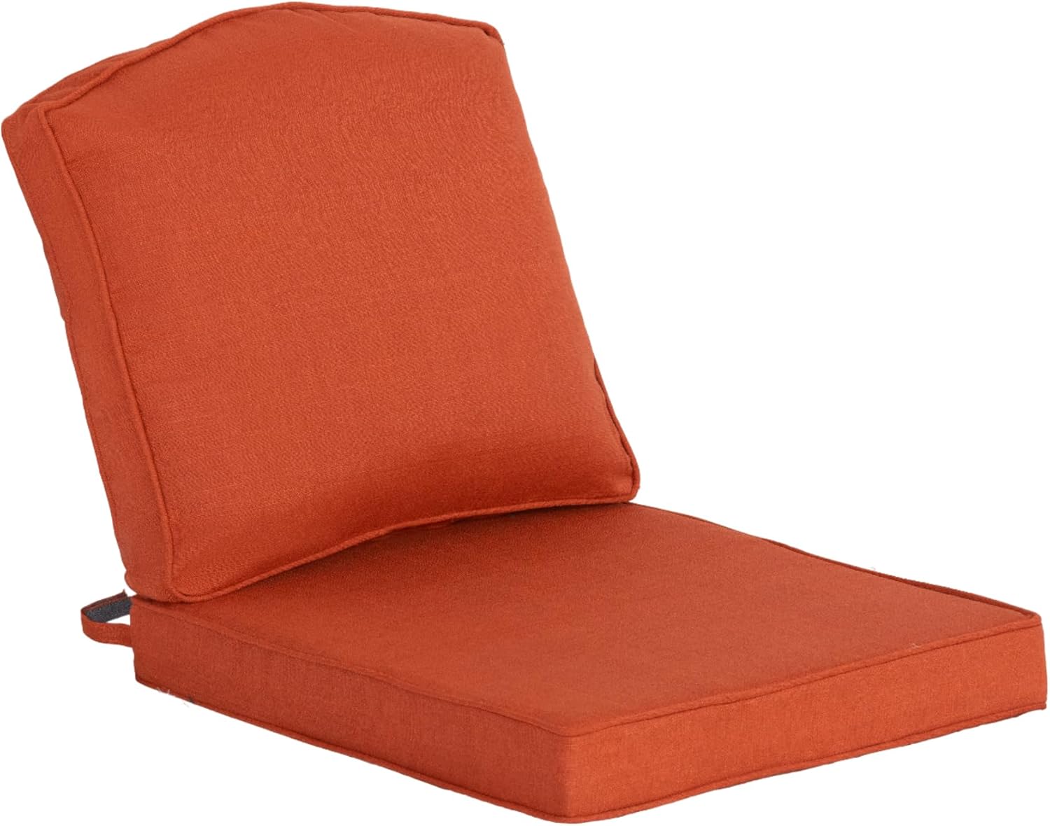 20"x20" Outdoor Universal Cushion Set of 1, Patio Cushions with Handles & Tiesi, Water-Proof Stain-Resistant UV Resistant Weather Resistant High Resilience Foam with YKK Zippers,Chili