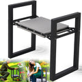 Garden Kneeler and Seat Heavy Duty - Anti-Tip Super Stable Multifunctional Gardening Stool Bench,Wide 12.7" Pads,Foldable Ergonomic Handles for Seniors Women Men Pain-Free Weeding,Planting Yard Work