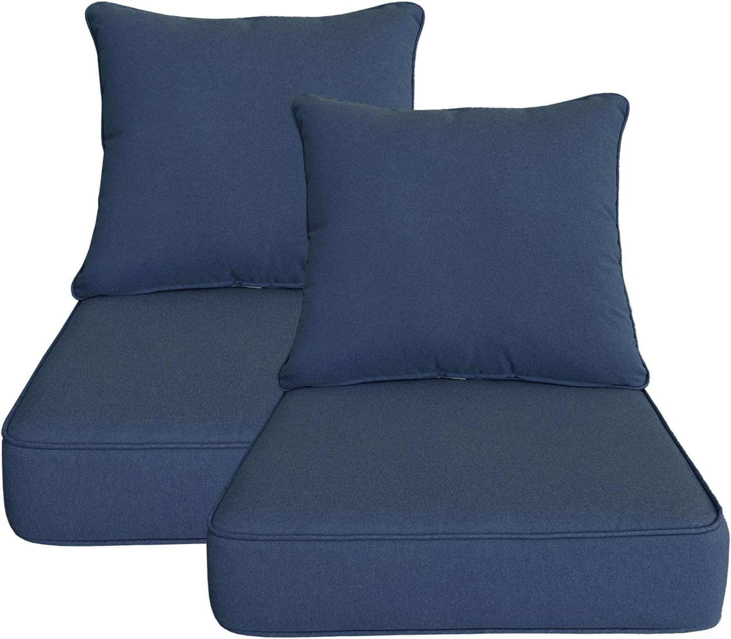 20"x20" Outdoor Universal Cushion Set of 1, Patio Cushions with Handles & Tiesi, Water-Proof Stain-Resistant UV Resistant Weather Resistant High Resilience Foam with YKK Zippers,Chili