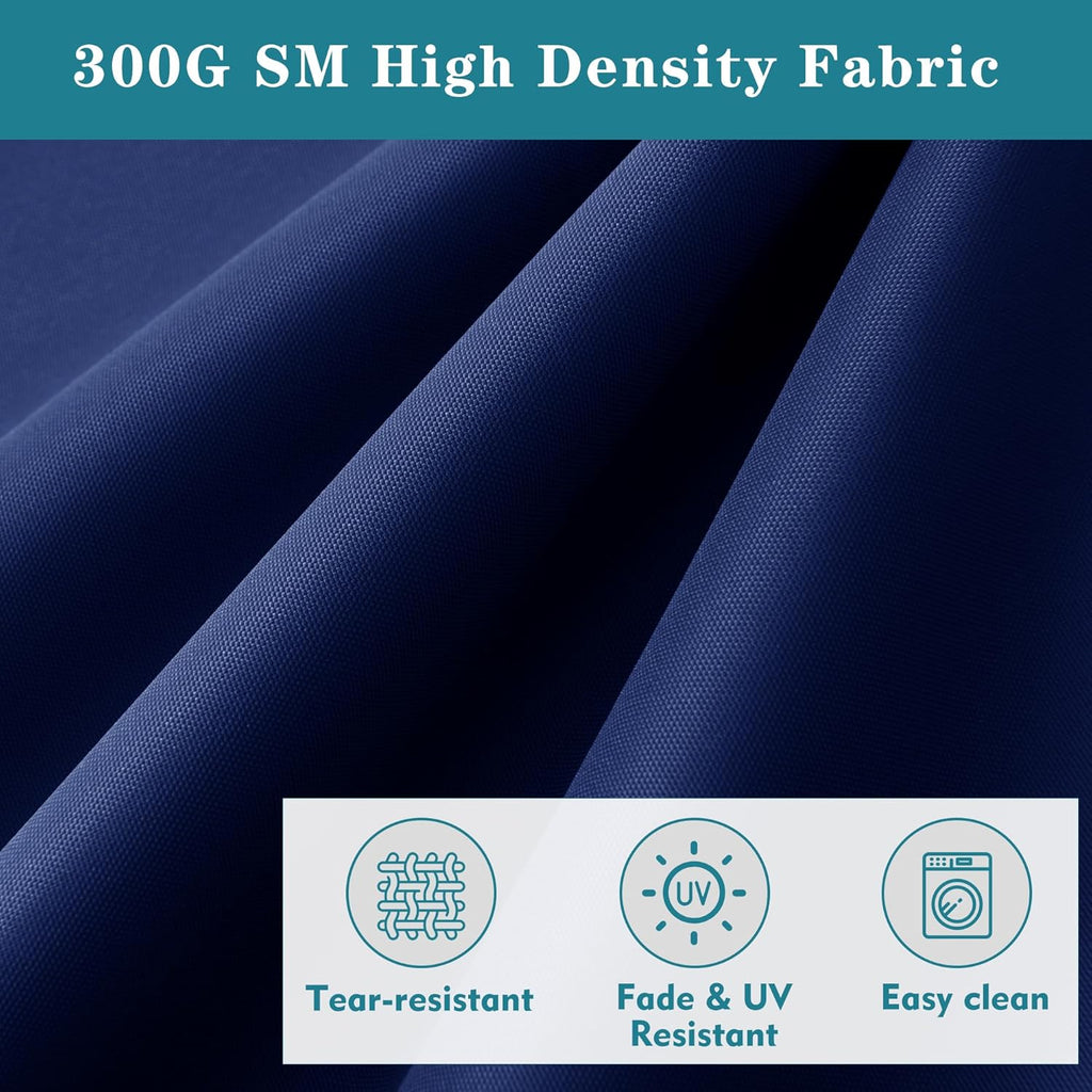 Chaise Lounge Cushion for Outdoor Furniture, Waterproof Fade and Tear Resistant Lounge Deck Chair Cushions for Patio Lawn Pool Resort Hotel, 72x21x3 Inch, Navy