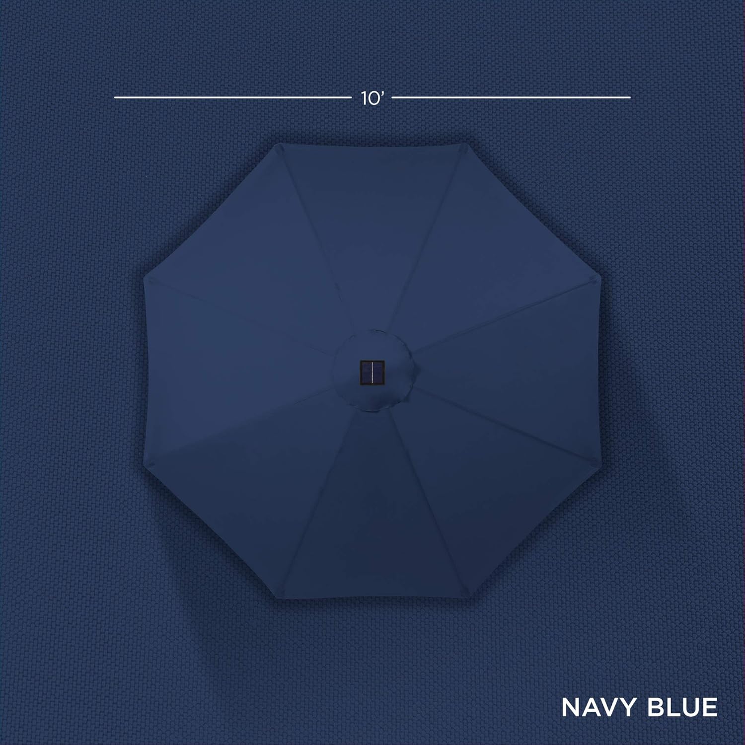 Best Choice Products 10ft Solar Polyester LED Lighted Patio Umbrella w/Tilt Adjustment and UV-Resistant Fabric